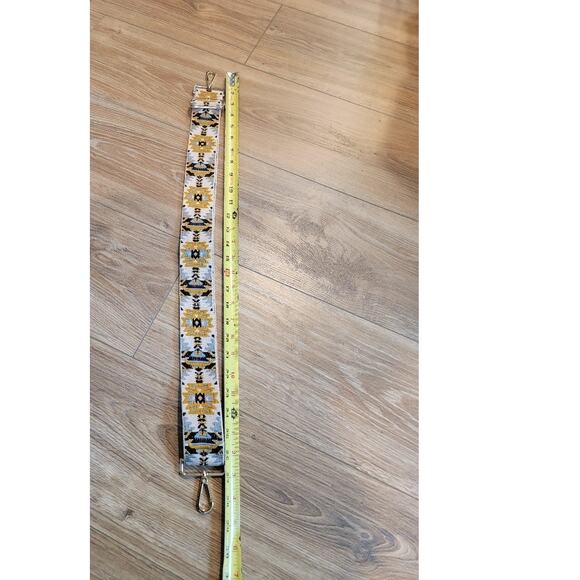NWOT Boho Purse Strap ReplacementCrossbody‎ Adjustable Gold Black - Picture 7 of 7